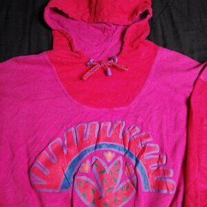 Vintage 90s SSP Segrets Abstract Color Block Hoodie Sweatshirt